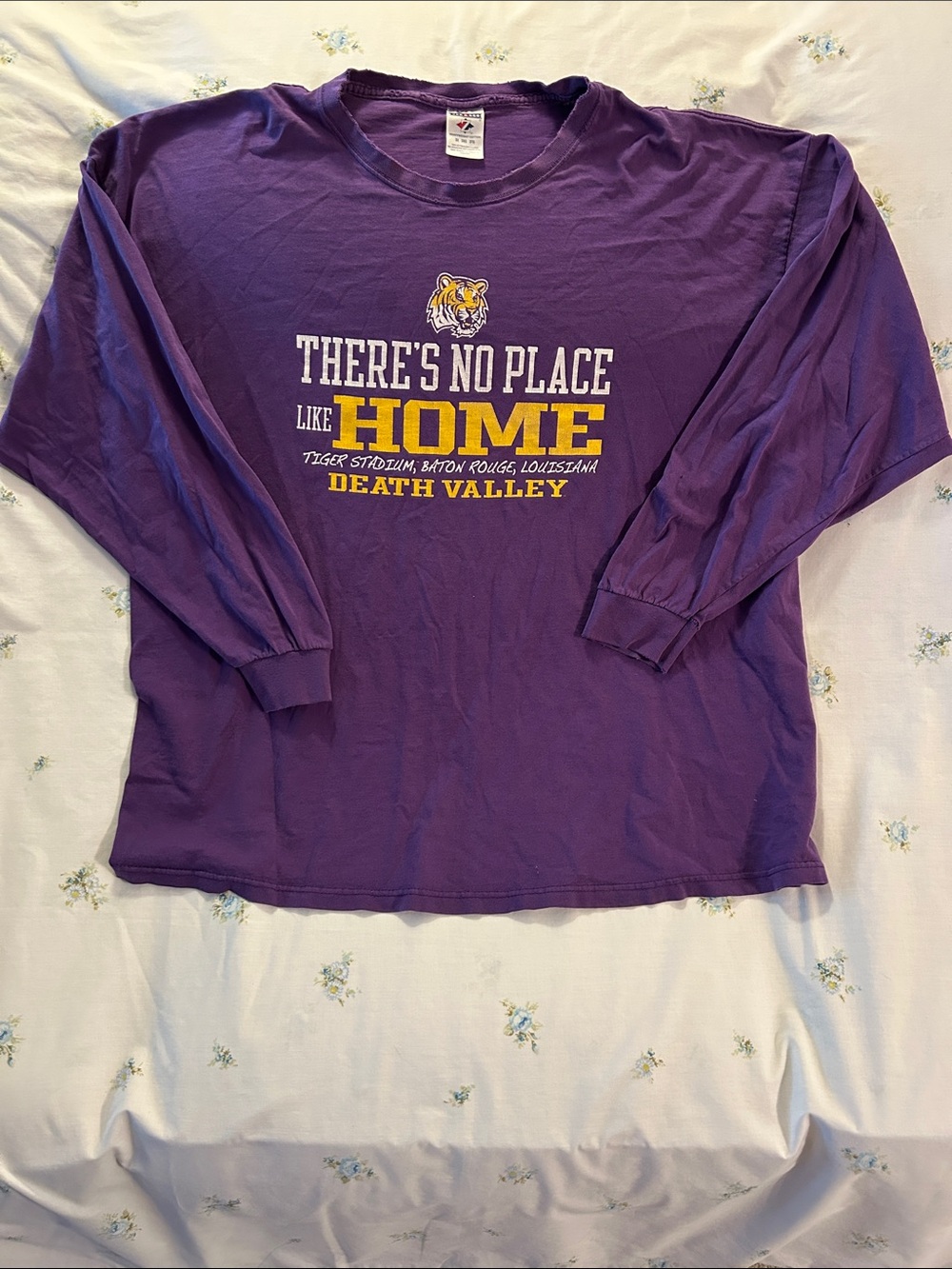LSU Jerzees Purple Cotton Tee. 3X